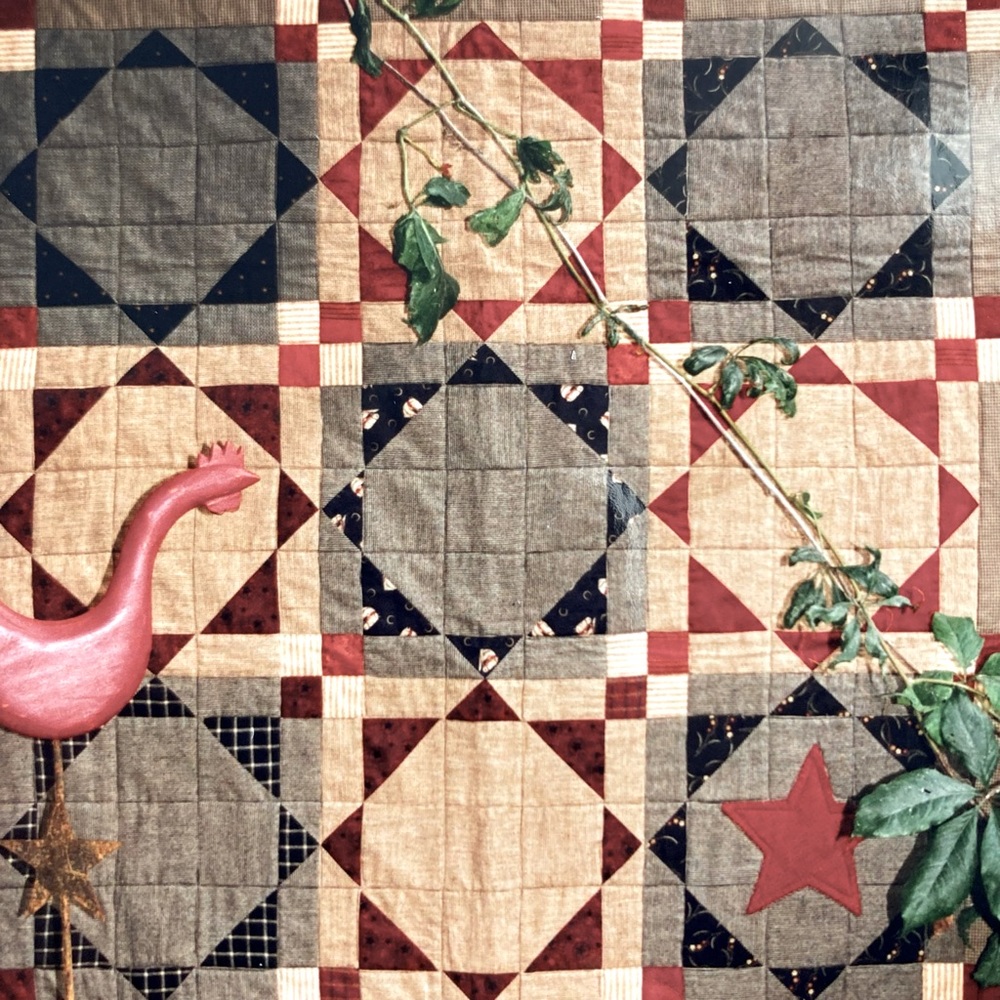 Quilt Pattern - Country Threads Wild Rice 45” x 57” Easy Primitive Style Design
